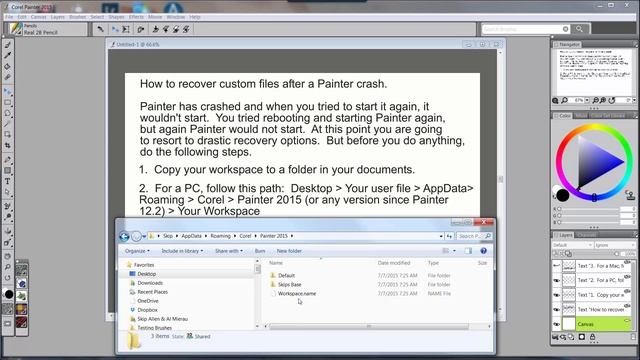 001-Recovery - Save your Workspace смотреть онлайн