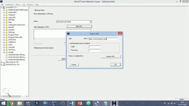 Copy An Entire Website Using HTTrack Website Copier