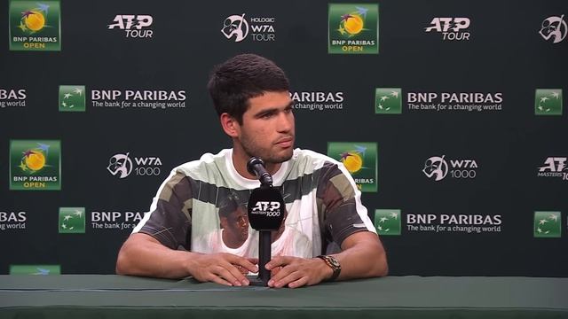 Carlos Alcaraz Press Conference March 14th | Indian Wells 2024 смотреть онлайн