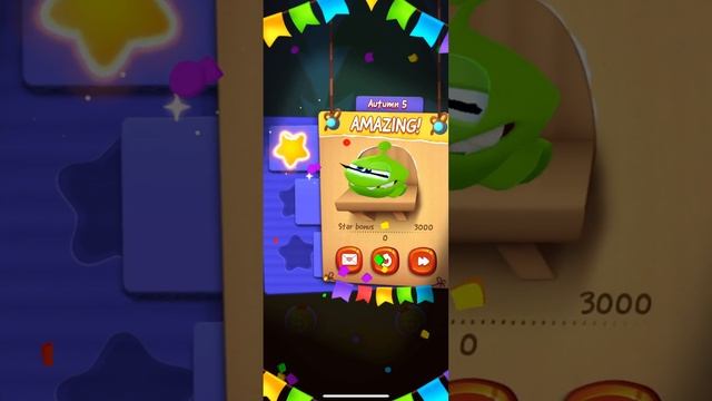 Cut the rope remastered [ Cards ] AUTUMN [ All 9 levels ] All 3 stars Full Walkthrough Gameplay смотреть онлайн