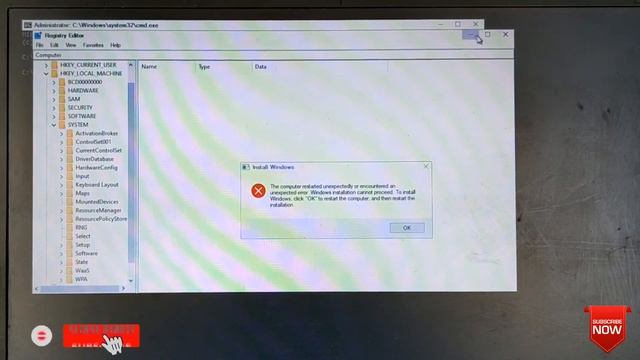 The computer restarted unexpectedly or encountered an Unexpected error. Windows installation cannot смотреть онлайн