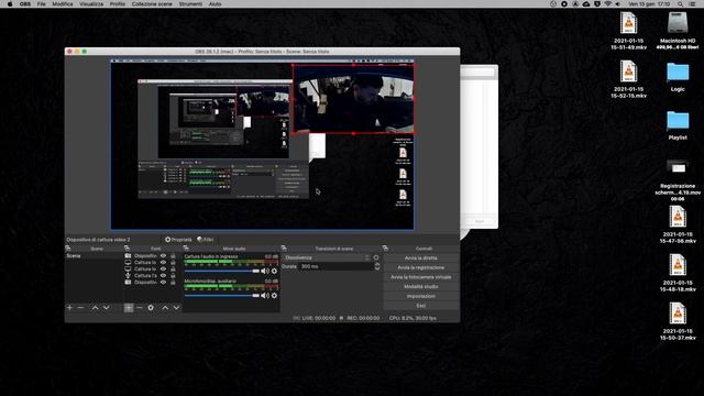 Catturare schermo e viso (webcam) con OBS + Mac Os [con risoluzione problemi schermo]-parte seconda смотреть онлайн