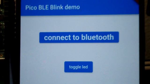 Pico W Bluetooth BLE, flutter android app demo, source in the description смотреть онлайн