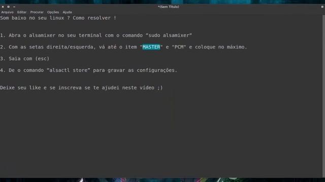 Áudio Baixo no linux (RESOLVIDO) смотреть онлайн