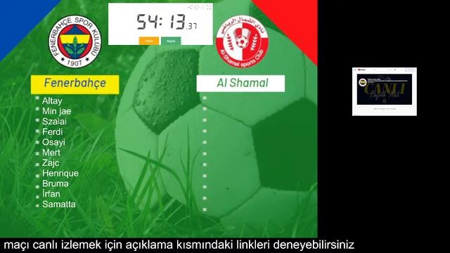 fenerbahçe al shamal maçı canlı izle смотреть онлайн