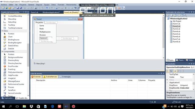 Trabajando con Usuario y MenuStrip en Visual Basic 2010 смотреть онлайн