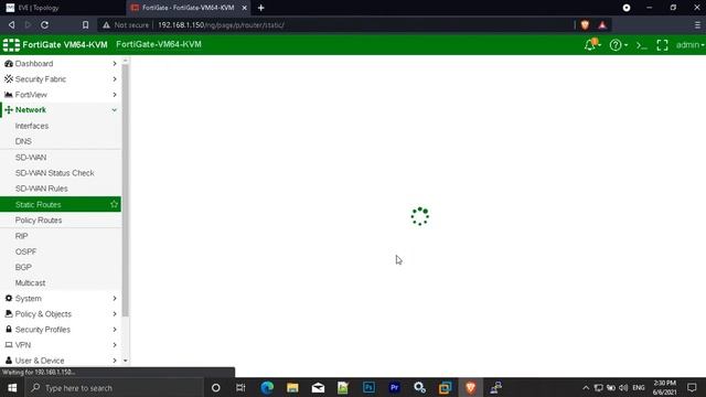Configure Fortigate Firewall in eve-ng (part - 2) смотреть онлайн