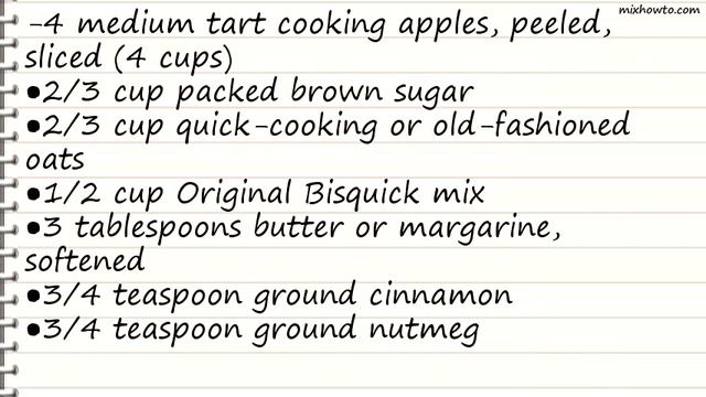Recipe Microwave Apple Crisp смотреть онлайн