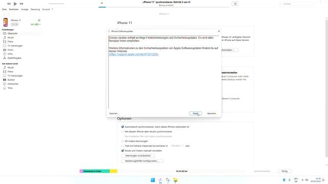 Прошиваем iPhone 11 новой сборкой iOS 17.4.1 программой iTunes смотреть онлайн