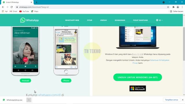 CARA DOWNLOAD WHATSAPP DI LAPTOP PC ATAU KOMPUTER | TERBARU TANPA EMULATOR смотреть онлайн
