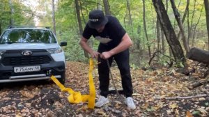 Ручная лебедка для бездорожья