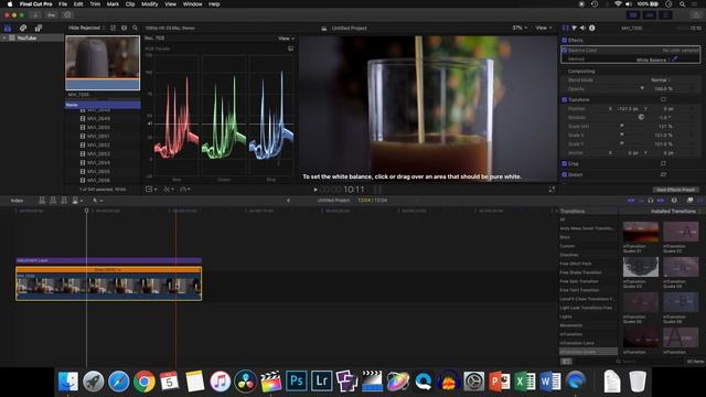 White Balance Correction In Final Cut Pro X 10.4