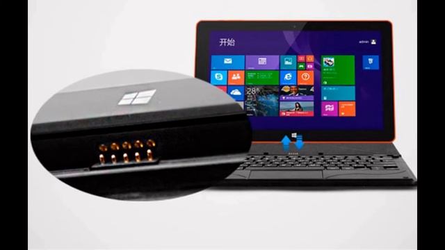 magnetic suction keyboard case for R16 aoson windows tablet pc 10.1inch смотреть онлайн