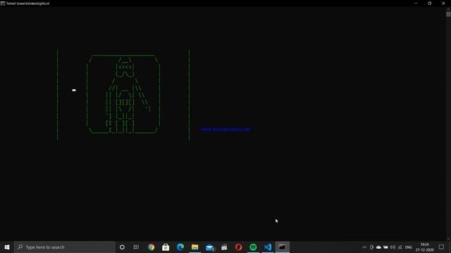 Telnet towel blinkenlights nl Star wars Command Prompt смотреть онлайн