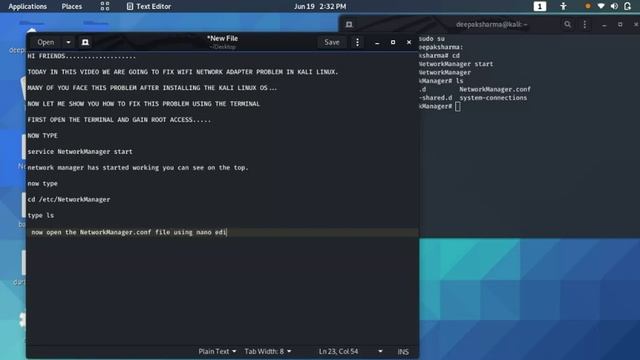 HOW TO FIX NO WIFI CONNECTION PROBLEM ON KALI LINUX смотреть онлайн