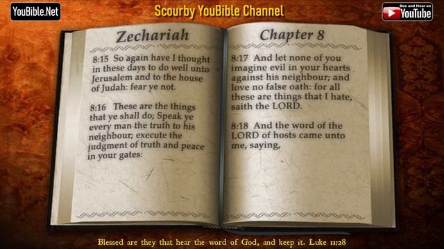38 New | ZECHARIAH KJV Bible | Audio and Text | by Alexander Scourby | God is Love and Truth. смотреть онлайн