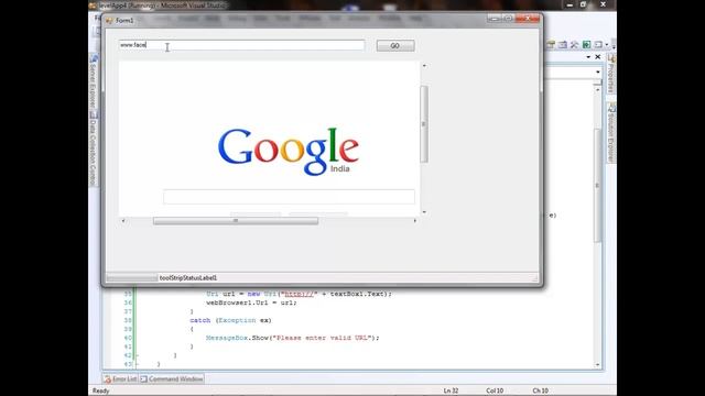 Create a web browser with Progress bar in C#.NET Windows Application смотреть онлайн