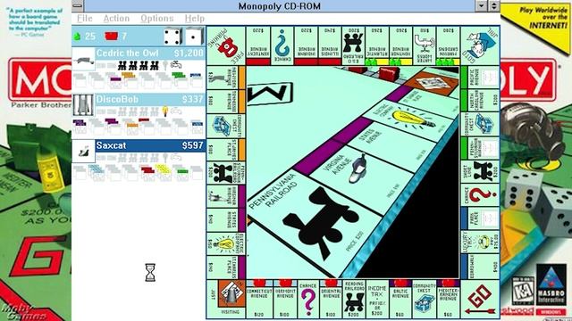 Gaming Corner VS: Monopoly for Windows 3.1 (2) Can DiscoBob survive Cedric's railroads? смотреть онлайн