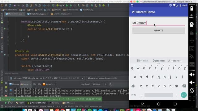 Android Intent Remake Part 3 (Update item in ListView by onActivityResult) смотреть онлайн