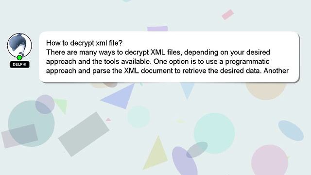 How to decrypt xml file? смотреть онлайн
