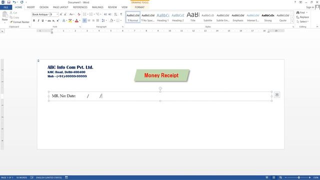 Money Receipt Design in Microsoft Word | Payment Receipt Voucher Design in MS Word смотреть онлайн