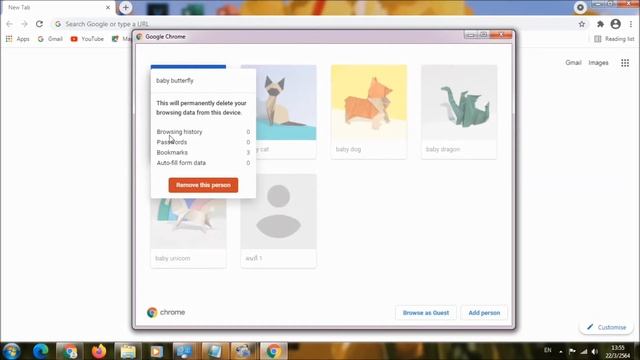 How to remove guest log-in in Google Chrome|| Windows 7|| Windows 10 смотреть онлайн