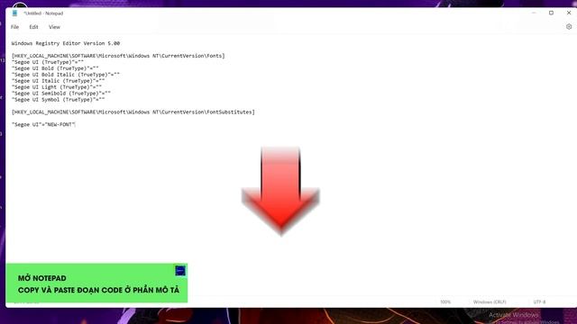 Hướng dẫn THAY ĐỔI FONT CHỮ hệ thống trên Windows 11. смотреть онлайн