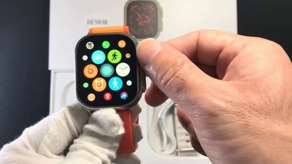 DEMOR IWO Watch Ultra 2 49mm 1:1 Series 8 Smart Watch IWO Ultra 2 Smartwatch Unbox Review