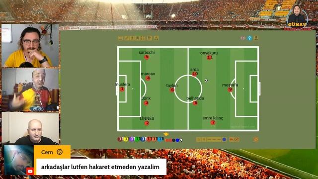 FENERBAHÇE GALATASARAY / MAÇ ÖNÜ / İLK 11'LER CANLI YAYIN