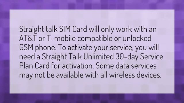 What SIM cards are compatible with straight talk? смотреть онлайн
