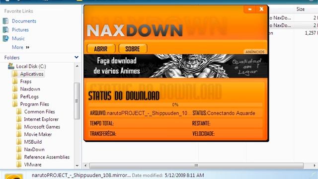 NaxDown no Windows Vista Resolvendo erro Failed to set data смотреть онлайн