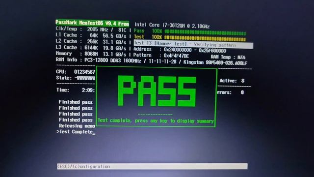 MemTest86 Ram Test смотреть онлайн