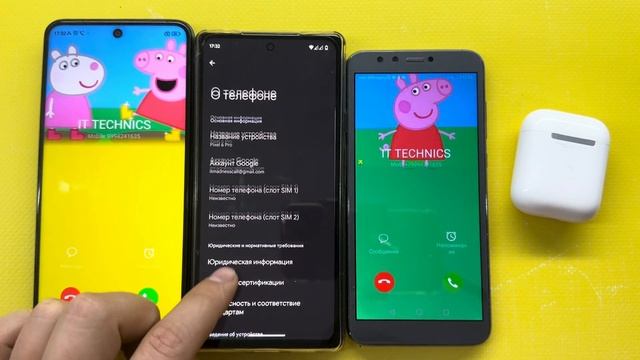Incoming Call AirPods vs Pixel 6 + Honor vs Redmi Note 9S смотреть онлайн