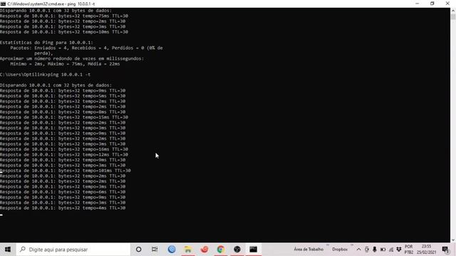 Como realizar teste de ping pelo CMD смотреть онлайн