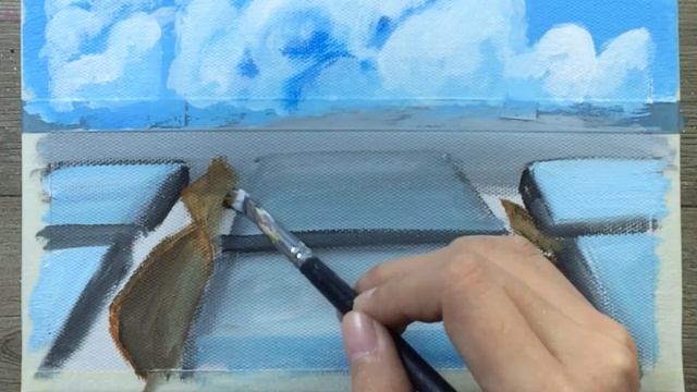 The Girl By The Window 👩🦰 Acrylic Painting for Beginners / Painting Tutorial #69 / Satisfying ASMR смотреть онлайн