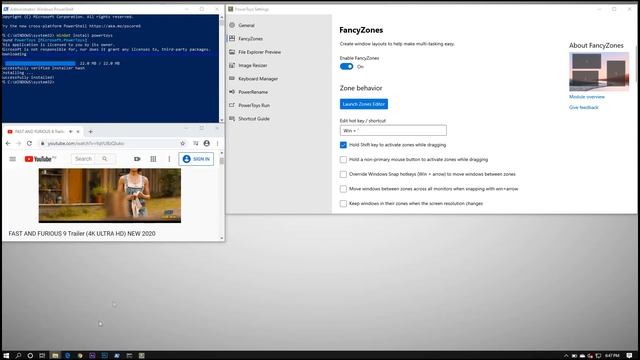 Windows PowerToys - 2020 Update - Fancy Zones, Run & Photo Resizer смотреть онлайн