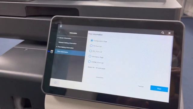 Konica i-series - How to print a Configuration Page смотреть онлайн