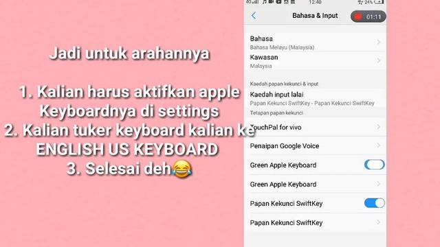 TUTORIAL MENGUBAH KEYBOARD ANDROID KE KEYBOARD IOS || Cuman butuh 1 apk doang 😙 ||| смотреть онлайн