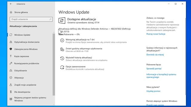 Windows 10: Aktualizacja definicji dla programu Windows Defender Antivirus смотреть онлайн