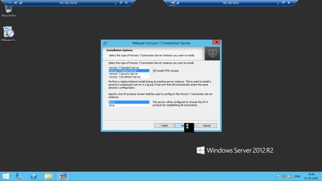 VMware Horizon Replica connection server inslation смотреть онлайн