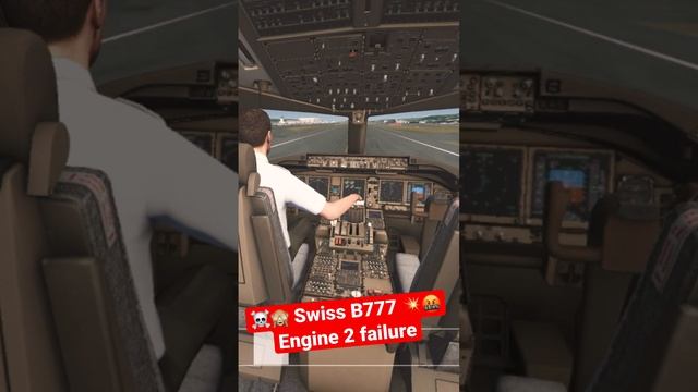 Engine 2 failure take off Swiss Boeing 777 Seattle Boeing Field • Aerofly FS 2023 iPhone Game App смотреть онлайн