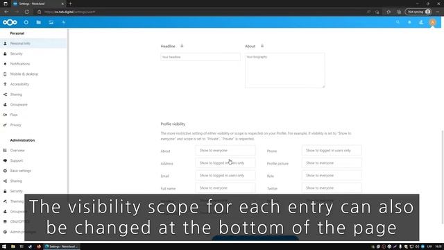 How to use profiles in Nextcloud смотреть онлайн