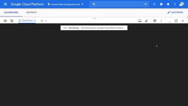 tmux in GCP Cloud Shell смотреть онлайн