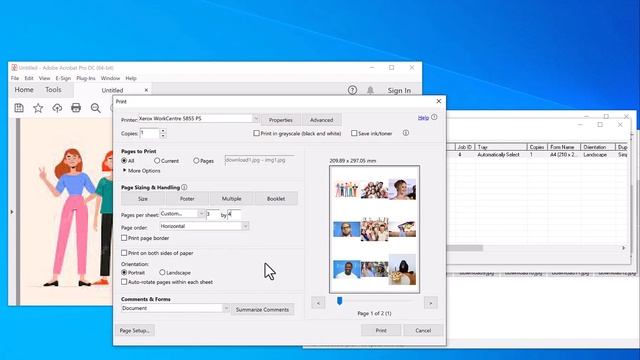 How to quickly create a collage from multiple photos with Adobe Acrobat | multiple on one sheet смотреть онлайн