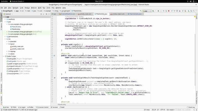 How to integrate Google sign-in in an android application смотреть онлайн