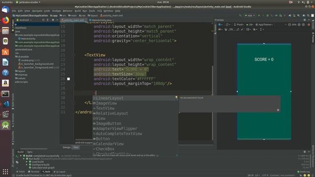 Créer sa première application Android (CookieCliker) смотреть онлайн