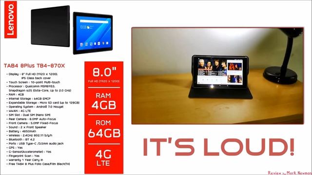 Lenovo Tab 4 8 PLUS смотреть онлайн