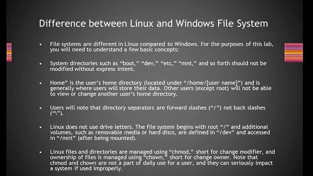 Differences between Linux and Windows File System смотреть онлайн