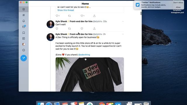 Twitter Desktop app on Mac overview смотреть онлайн