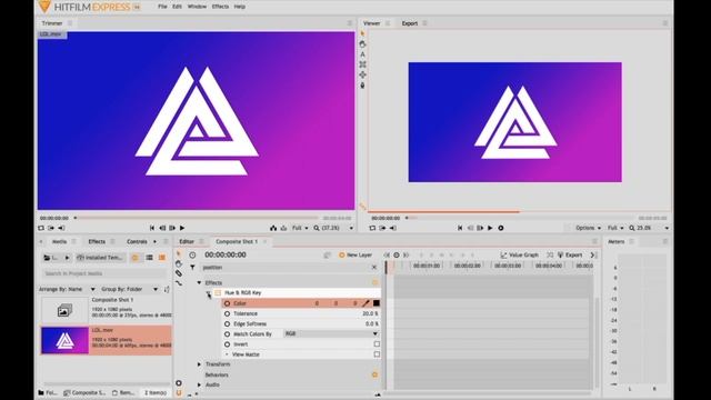 How to Create and Export a TRANSPARENT VIDEO in Hitfilm - MacOS Tutorial смотреть онлайн